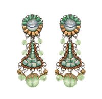 Pendientes Ayala Bar Mujer Seagrass in Aleación de Metal Cristallo C2354